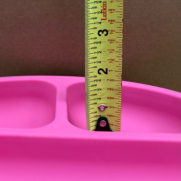 🍽️💕ELK and FRIENDS💕🍽️silicone slip-proof children’s dinnerware set in PINK🌸NEW🌸 - Picture 6 of 8